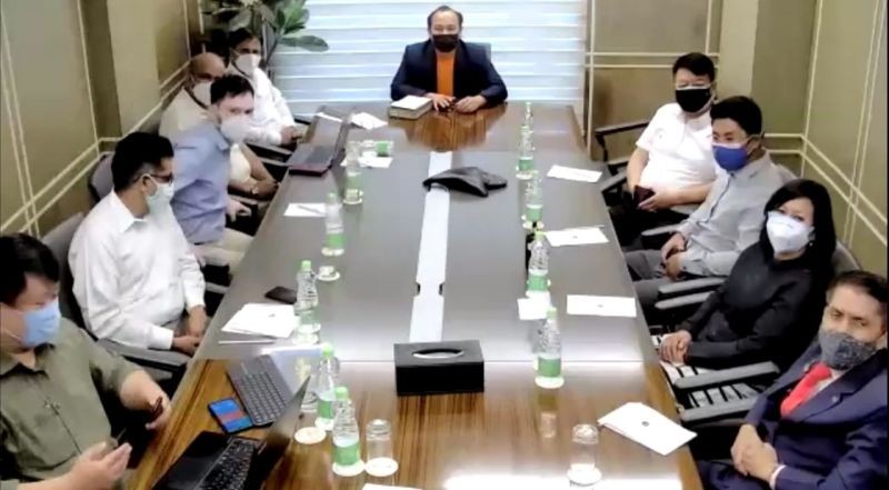 Attendees at the inaugural function of the RAPHA Community COVID Care Centre in New Delhi on June 16. The Centre was launched under the initiative by the North East Churches in Delhi.